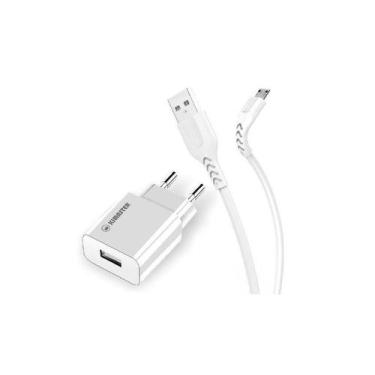 Imagem de Fonte Carregador Kimaster Tomada 5v 3.1A Usb Cabo Removivel Tipo C Kim