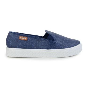Imagem de Tênis Feminino Moleca Slip On Azul Marinho - 57123, 38, Azul