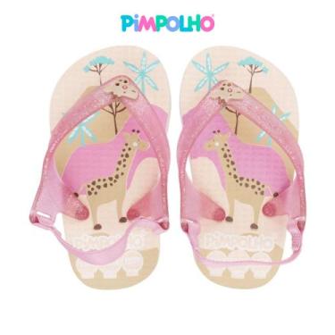 Imagem de Chinelo Sandália Baby Infantil Pimpolho Feminino Menina Com Elástico, 