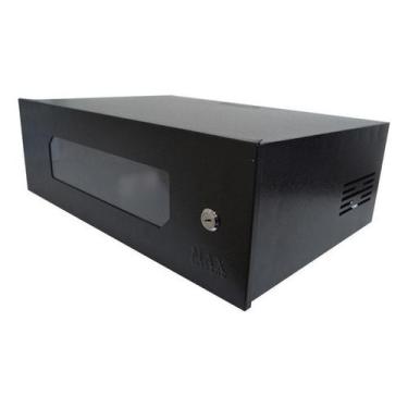 Imagem de Rack Servidor Mini Organizador Cftv Dvr Parede 3u Preto - MAX ELETRON