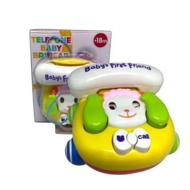 Imagem de Telefone infantil de  animalzinho musical com espelhinho bbr - BBR TOY