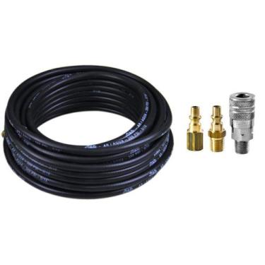 Imagem de Kit Engate Rápido + Mangueira Ar Compressor 5/16 - 15 Metros - Kit Arc