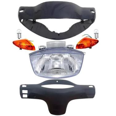 Imagem de Carenagem Farol Biz 100 Azul 2004 Bloco, Pisca, Painel - DNSA, Biz 100