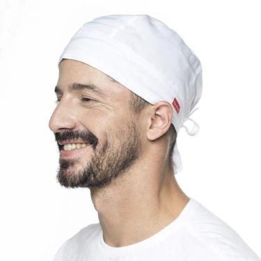 Imagem de Bandana Chef de Cozinha - BRANCA - Unisex - Utensilios do Chef