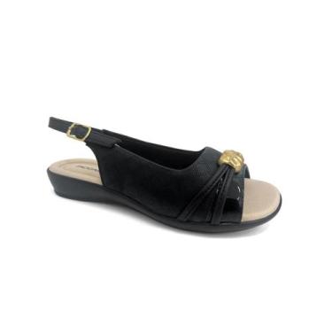 Imagem de Sandália Piccadilly Conforto 500408 Preto, Preto, 500408, 37