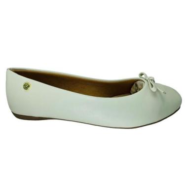Imagem de Sapatilha feminina via uno confortavel bico redondo, BRANCO OFF WHITE,