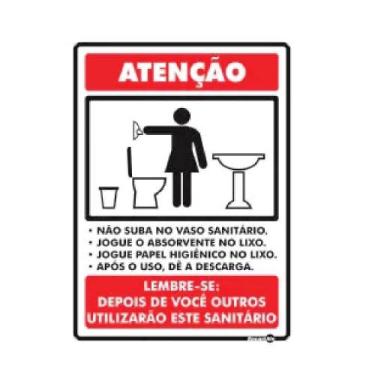 Imagem de Placa Regras Banheiro Feminino - RM Policarbonatos e Acessórios