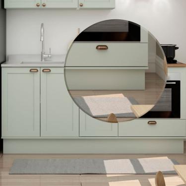 Imagem de Rodapé para Cozinha Iluminata 270 cm Verde Mint