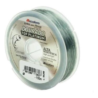 Imagem de Linha De Pesca Dourado Top Platinum Monifilamento 100m Em PoliamidNylo