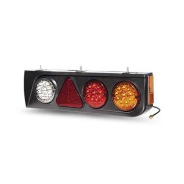Imagem de LANTERNA TRASEIRA LD para 10 LEDS 24V COM TRIANGULO TIPO LIB - PRADOLU
