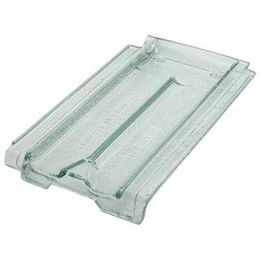 Imagem de Telha de Vidro Texturizada Francesa Paulista 40x24cm Proteção UV 80% Reciclado Ibravir