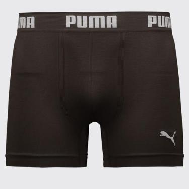 Imagem de Cueca Boxer Puma Sem Costura Marrom, M