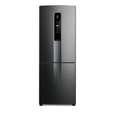 Imagem de Geladeira Electrolux 490 Litros, Frost Free, Inverse, Black Inox - IB7