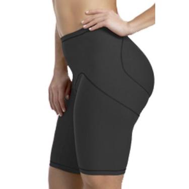 Imagem de Bermuda Redutora Modeladora Feminina Esbelt, Preto, P