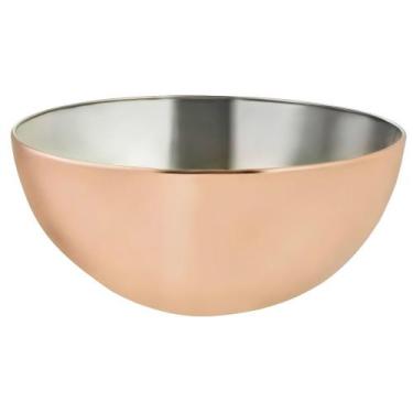 Imagem de Tigela Bowl Inox Bronze 28cm Mimo Style Multiuso 4,5L para Cozinha Pro