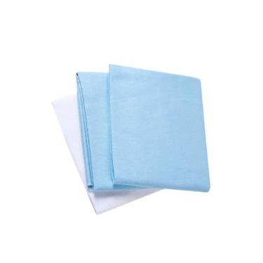 Imagem de Kit Cueiro Bebê 3 Unidades Flanelado 80cm X 50cm Karinho Cor:Liso Masc