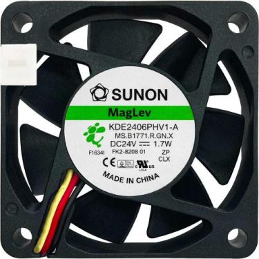 Imagem de Cooler KDE2406PHV1-A 24V 1.7W 0.07A 3 Fios 3P 6015 Original - Sunon
