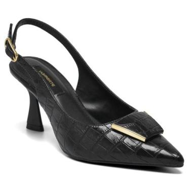Imagem de Scarpin Slingback Feminino Via Marte, Preto, 35