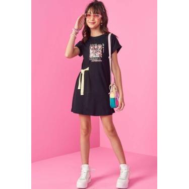 Imagem de Vestido Urban em Meia Malha M/C Vicvicky 53535 - Vic&Vicky, 12, Preto
