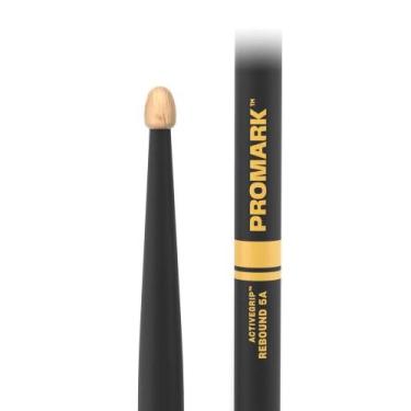 Imagem de Baqueta 5A R5AAG Activegrip Hickory Ponta de Madeira Preta Promark