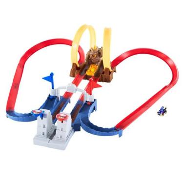 Imagem de Hot wheels pista com lançador mario kart castelo do caos - mattel gnm2
