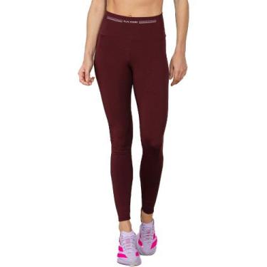 Imagem de Legging Run More Line Up Feminina, Bordô, G