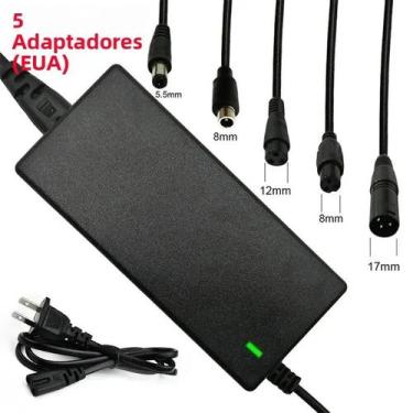 Imagem de Carregador De Bateria De Lítio 42V 2A Adaptador De Energia AC 100-240V
