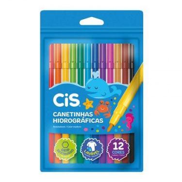 Imagem de Caneta hidrográfica Color - 48.6103 - com 12 cores - Cis