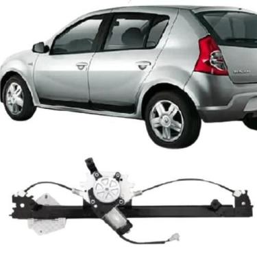 Imagem de Maquina do vidro eletrico com motor sandero 2007 a 2013 4 portas trase