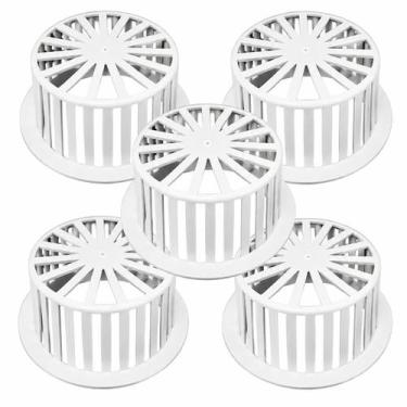 Imagem de Kit 5 Ralos Abacaxi Anti Folhas 150mm Para Calha Tubo Znubi - Znubi Gr
