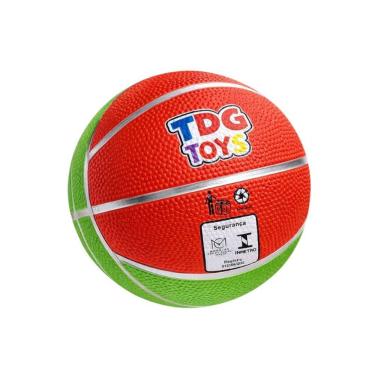 Imagem de Kit 10 Bolas de Basquete Infantil 24cm Vinil Texturizada Colorido Bivolt