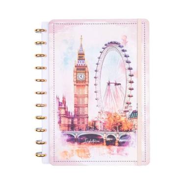 Imagem de Caderno Disko g Capa Dura 80 Folhas Reposicionáveis Londres Inglaterra
