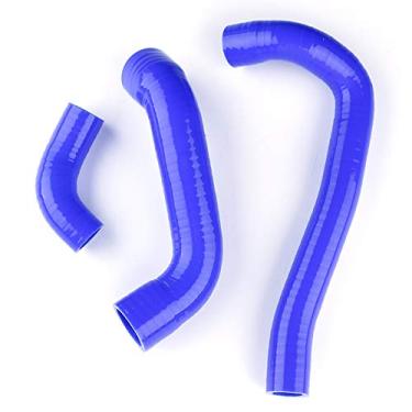 Imagem de LUXERAD Kit de mangueira de refrigeração de radiador de silicone de 3 camadas Performance serve para B MW K 75 1985-1995 1994 1993 92 (azul)