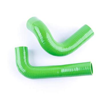 Imagem de LUXERAD Tubo de refrigeração de 3 camadas de 4,5 mm de desempenho de silicone para Chevrolet Bel Air 4.3L-V8 55-57 (verde)