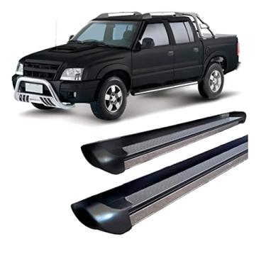 Imagem de Estribo S10 1995 a 2011 personalizado Preto Brilhante C/D