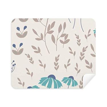 Imagem de Pano de limpeza de tela para telefone com tinta de plantas bege para plantas 2 peças tecido de camurça