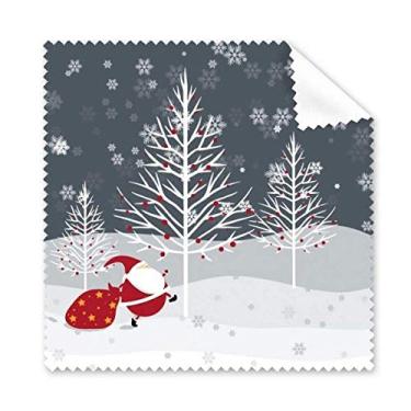 Imagem de Pano de limpeza de Natal, Papai Noel, flocos de neve, pano de limpeza de tela de telefone, 5 peças