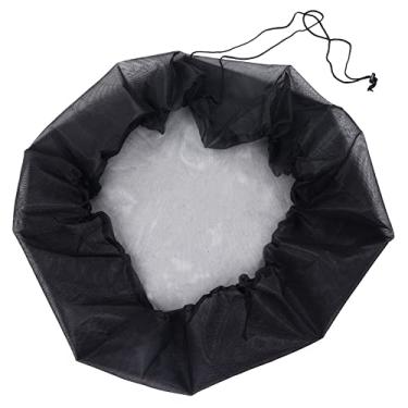 Imagem de Capa de malha de barril de chuva, protetor de balde de chuva de rede, aderência firme, ajuste fácil com corda para uso externo