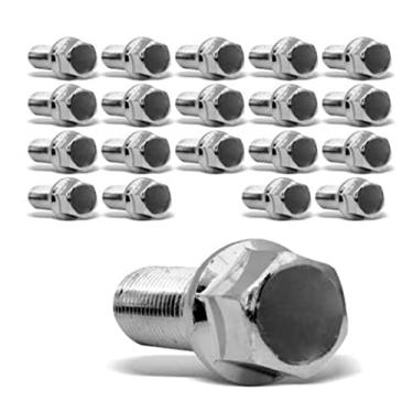 Imagem de Jogo parafuso de roda cromado longo fusca brasilia 16 uni - 05011