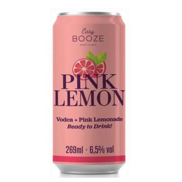 Imagem de Drink Easy Booze Vodka +Pink Lemon Lata De 269ml Pac De 6 Unidades