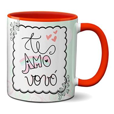 Imagem de Caneca Te Amo Vó Presente Fofo Feliz Dia Dos Avós (Vermelha)