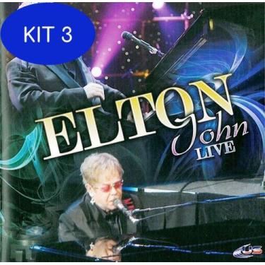 Imagem de Kit 3 Cd - Elton John Live - Usa Records