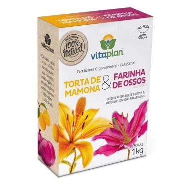 Imagem de Fertilizante Torta De Mamona + Farinha De Osso 1 Kg Vitaplan