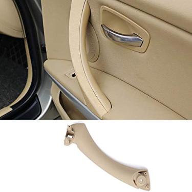 Imagem de Alça de puxar da maçaneta da porta guarnição interna para BMW Série 3 E90 E91, TTCR-II bege frontal/traseira interior da maçaneta do lado do passageiro suporte interno serve para: 323 325 328 330 335 Sedan & Touring (2005-2011)