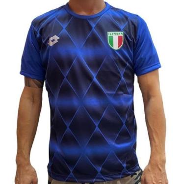 Imagem de Camisa Masculina Itália Lotto Proteção Solar Uv 40+ Azul