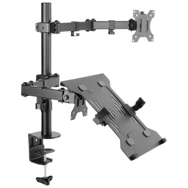 Imagem de Suporte Para Monitor E Notebook Com Articulação Dupla - Plms