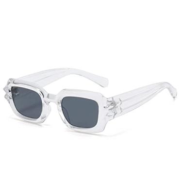 Imagem de Óculos de Sol Personalidade Quadrado Óculos de Sol Moda Pernas Onduladas Forma Côncavo Óculos de Sol Hip Hop Moderno, 7, Tamanho Único