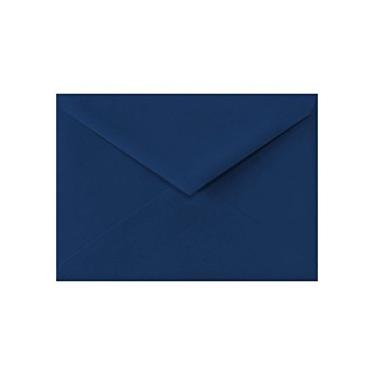 Imagem de Envelopes LUXPaper Lee BAR em 80 lb. Envelopes de aba marinho estampável para convites de casamento e eventos, pacote com 50, tamanho da envelope 14 x 19 cm (azul)