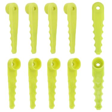 Imagem de THTEN Lâminas serrilhadas de substituição AC052N1 compatíveis com Ryobi 18V 2 em 1 Pivoting Auto Feed Roçadeiras P2200, P2030, P2031, P2003A, P2003, P2060A, P2006, RY40210, RY40210, RY402111111110. 0A, P2 080, P2200 Pacote com 10