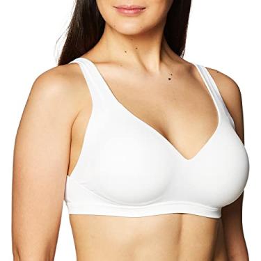 Imagem de Warner's Sutiã feminino sem efeitos colaterais nas axilas e costas confortável sem fio levemente forrado Ra2231a, Branco clássico, XGG